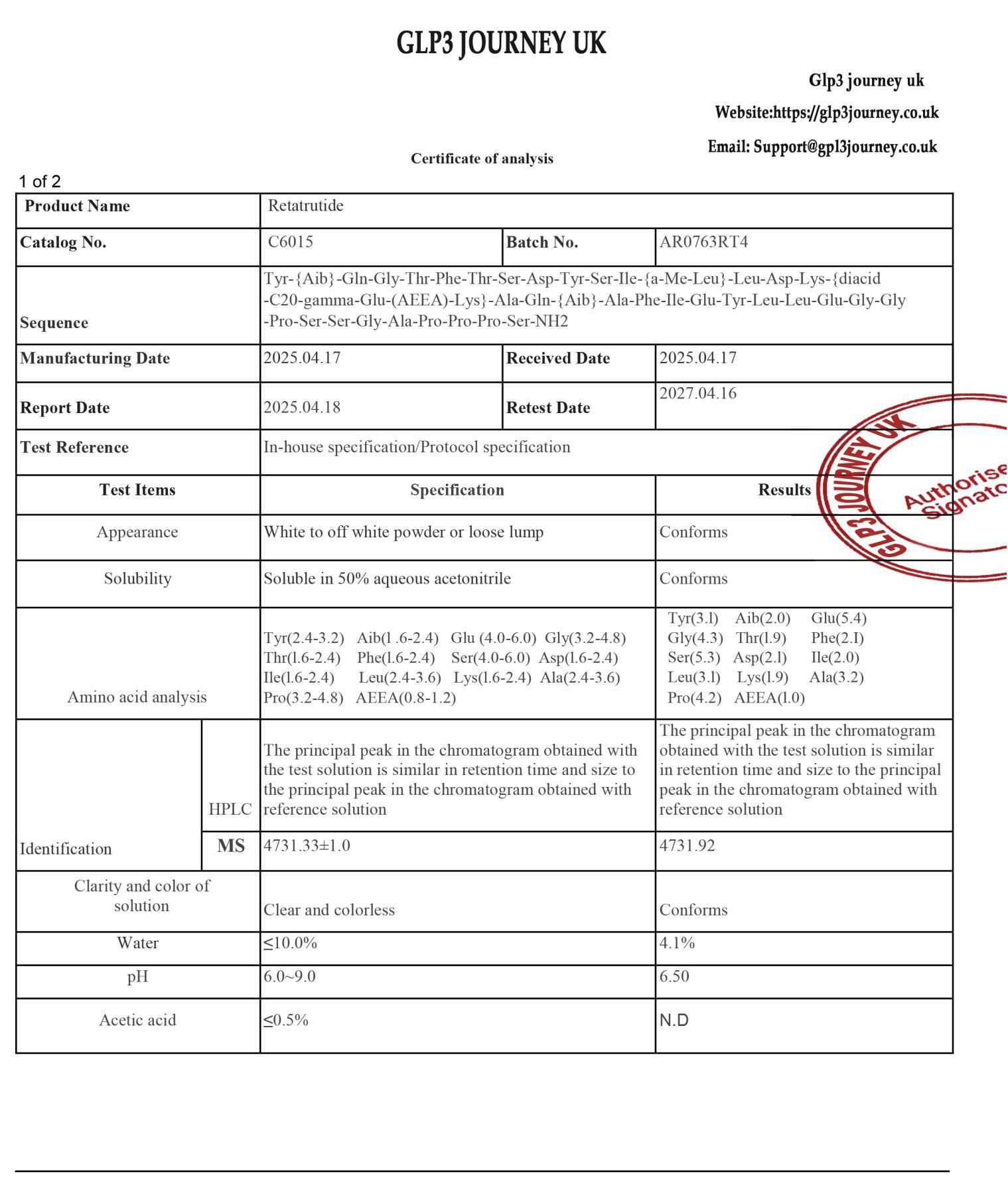Lab Result 1